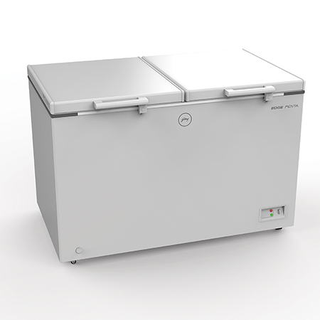 Godrej Edge Penta Hard Top 325 Ltr range double door convertible chest Freezer - DH EPenta 325C 31 CMFH2LM Rw