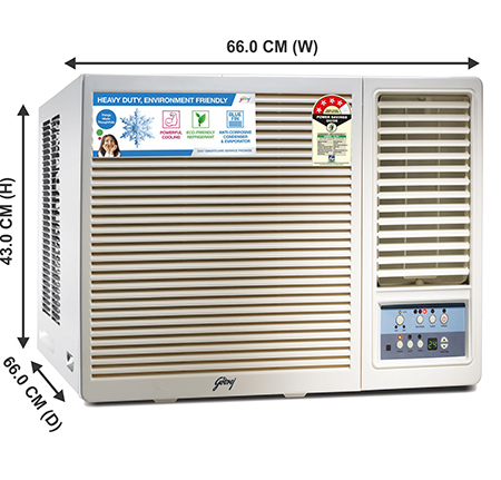 Godrej 1.5 Tr 3-Star Fixed Speed Window AC - GWC 18UTC3 WSA