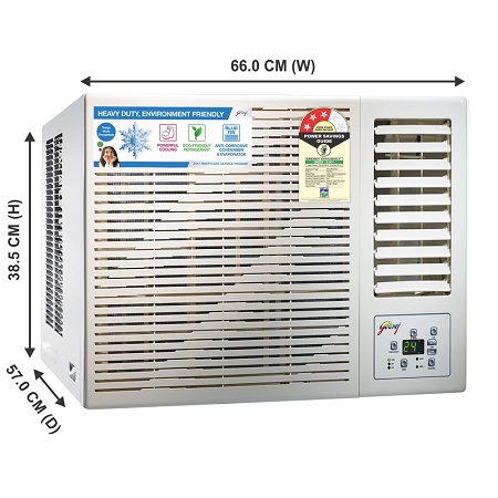 Godrej 1 Tr 3-Star Fixed Speed Window AC - GWC 12DTC3-WSA