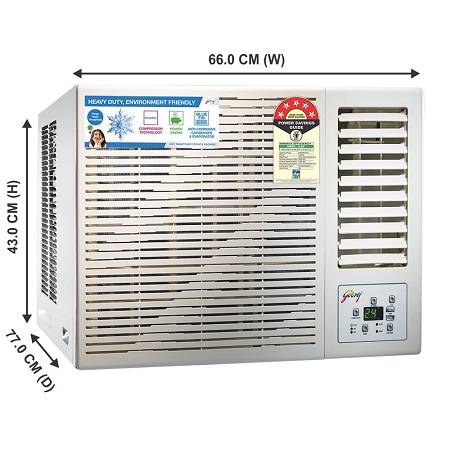 Godrej 1.5 Tr 5-Star Fixed Speed Window AC - GWC 18DTC5 WSA