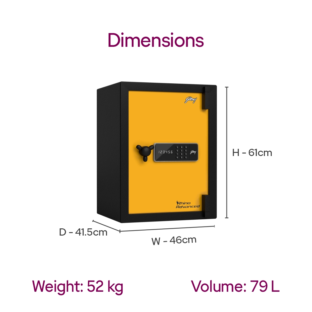 Godrej Rhino Gold 55L Digital Home Locker