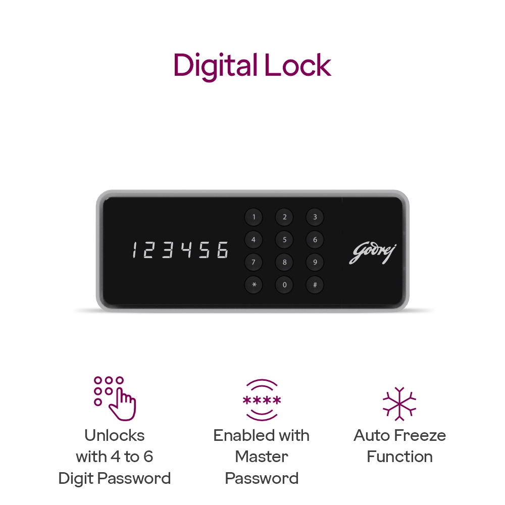 Godrej Rhino Gold 55L Digital Home Locker