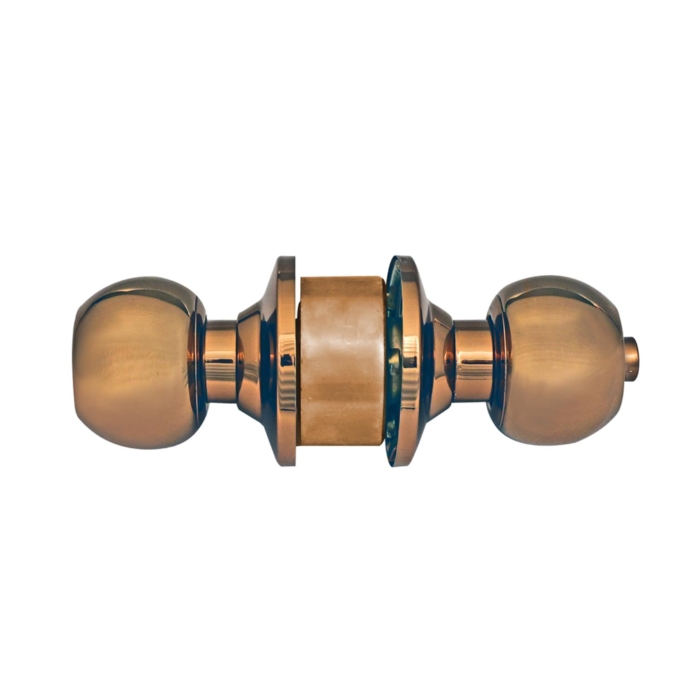 Godrej Cylindrical Lock| With 3 Keys I Suitable for Bedroom Doors &Inter-Connected Doors for Commercial Space | Backset 60mm | Door Thickness 32mm to 45mm | Rose Gold Finish | 5 years warranty