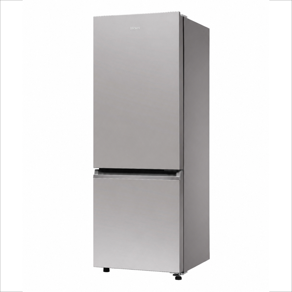 Haier 237 L 2 Star  Titanium Steel  Bottom Mount Refrigerator 
