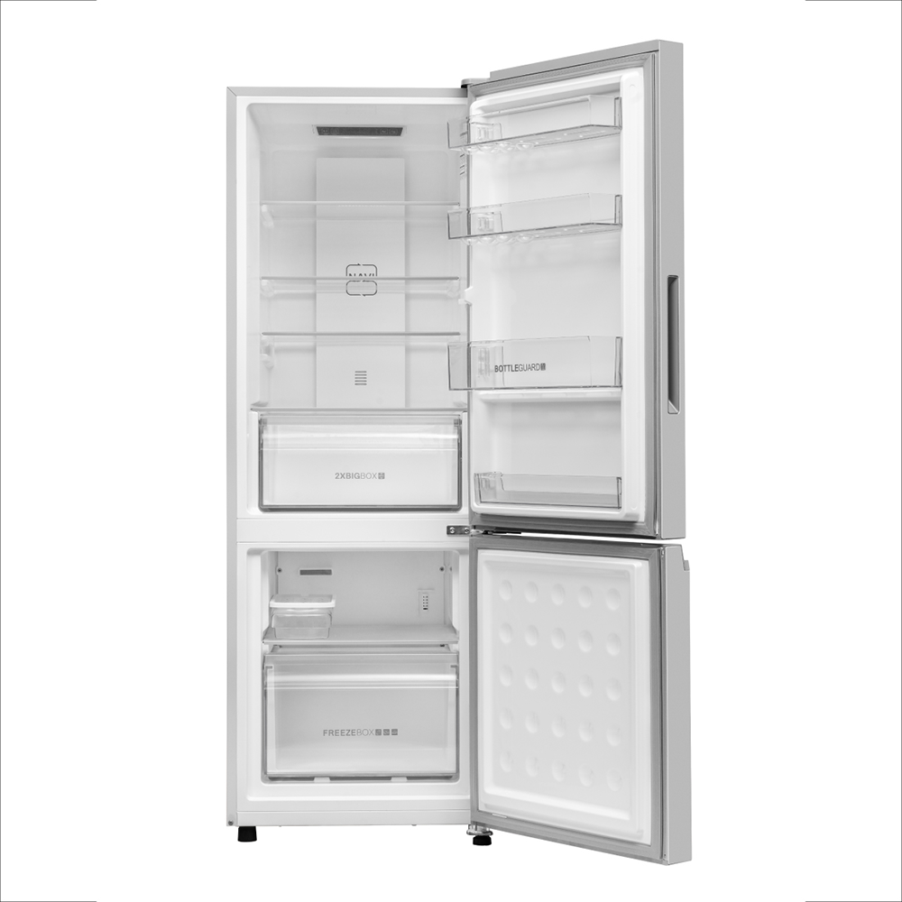 Haier 237 L 2 Star  Titanium Steel  Bottom Mount Refrigerator 