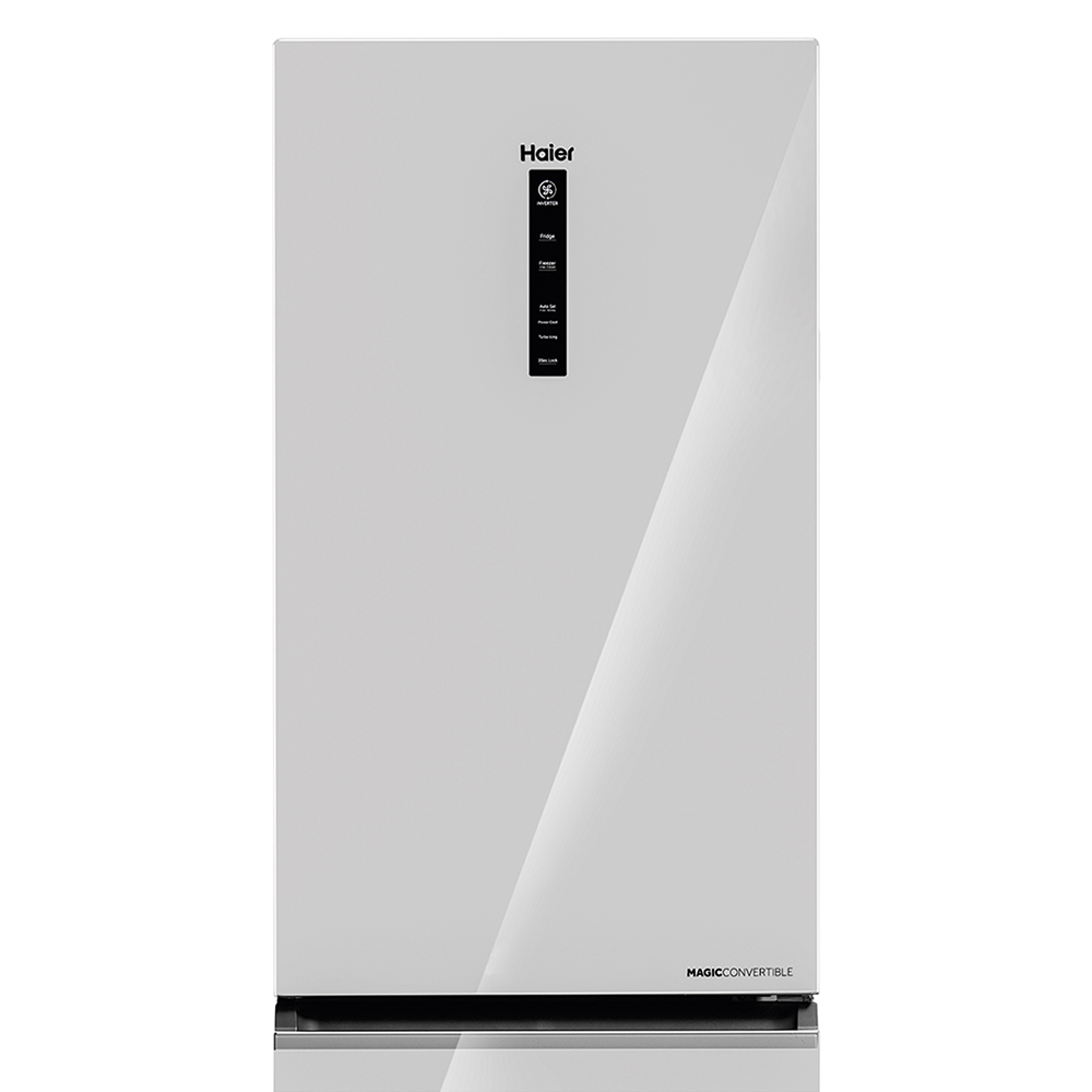 Haier 325 L 2 Star  Mirror Glass  Bottom Mount Refrigerator