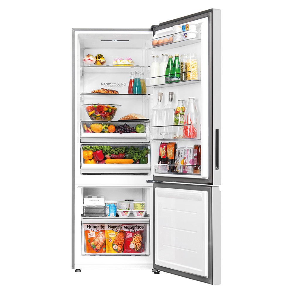 Haier 325 L 2 Star  Mirror Glass  Bottom Mount Refrigerator