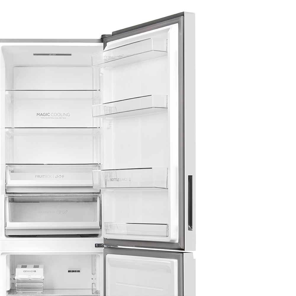 Haier 325 L 2 Star  Mirror Glass  Bottom Mount Refrigerator