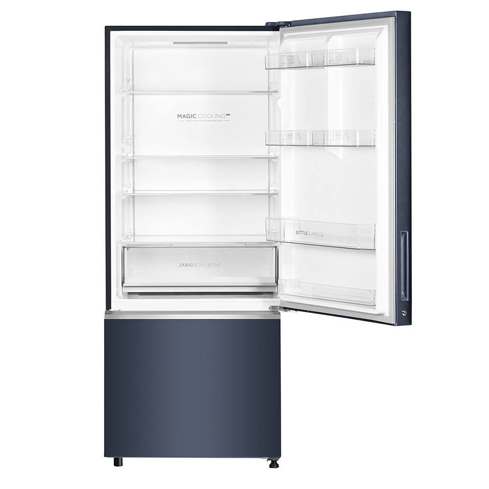 Haier 325 L 2 Star Graphite Black  Bottom Mount Refrigerator