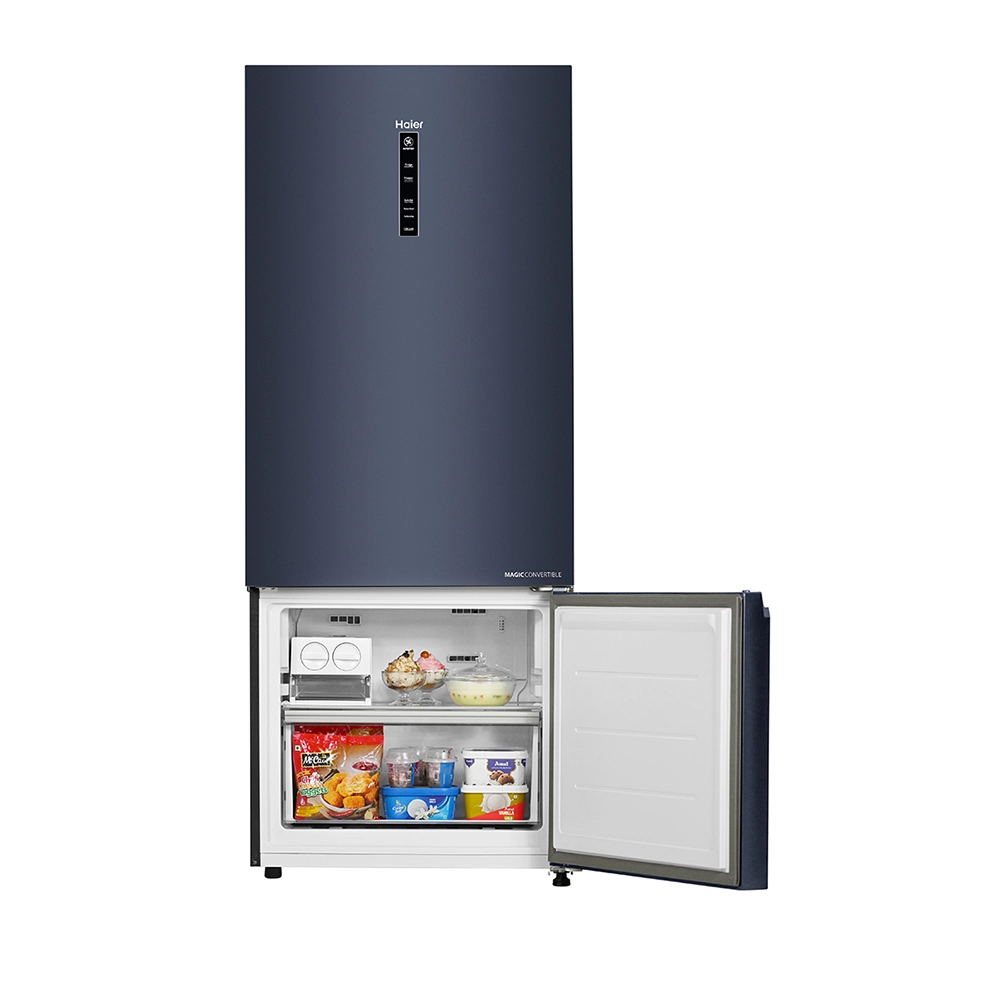 Haier 325 L 2 Star Graphite Black  Bottom Mount Refrigerator