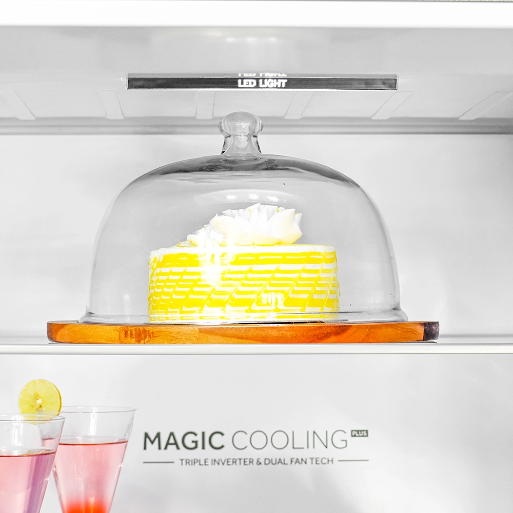 Haier 325 L 2 Star Graphite Black  Bottom Mount Refrigerator