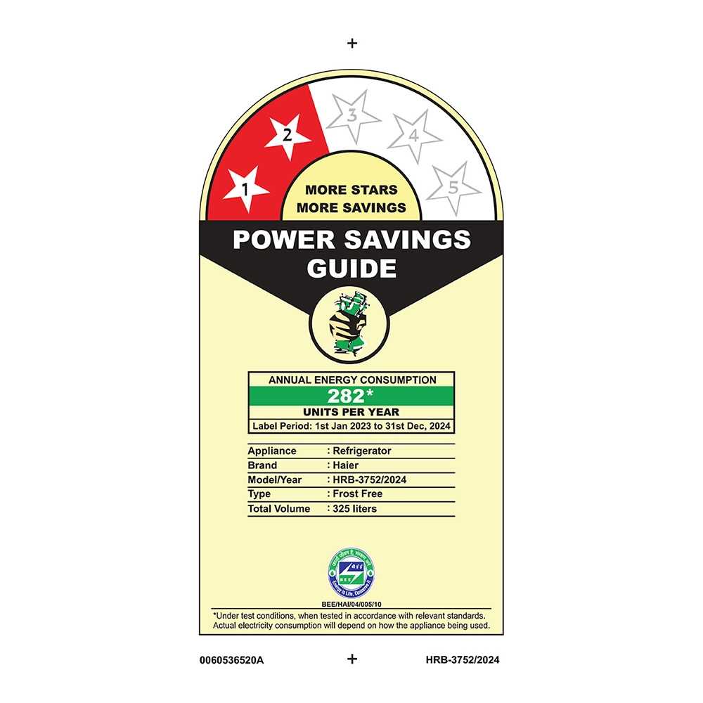 Haier 325 L 2 Star Graphite Black  Bottom Mount Refrigerator