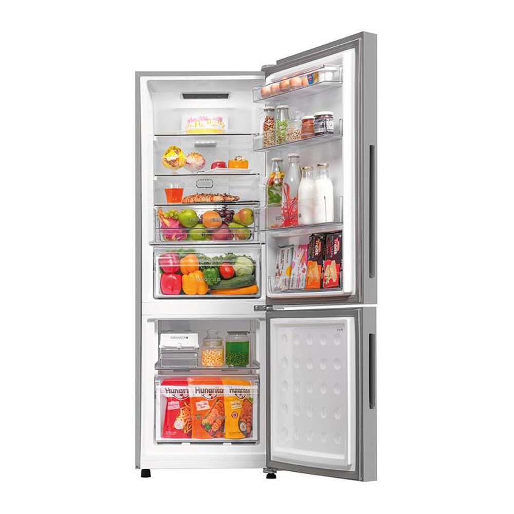 Haier 265L  2 Star  Nickel Steel Bottom Mount Refrigerator