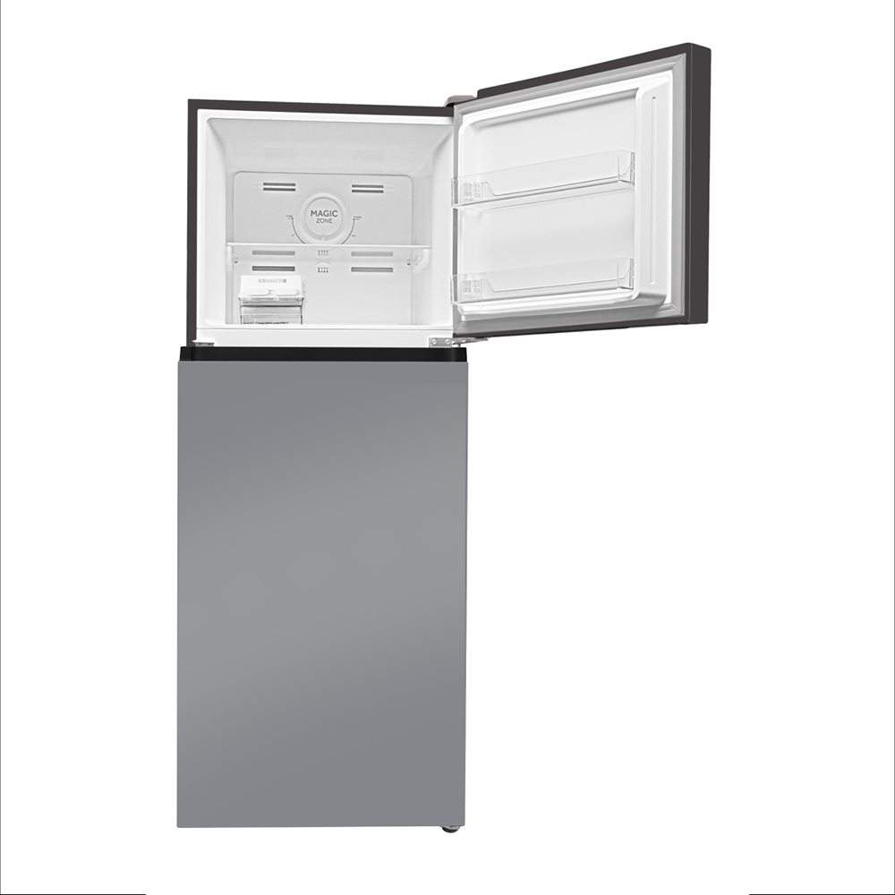 Haier 328L 2 Star Yello Grey Glass Glass Double Door Refrigerator