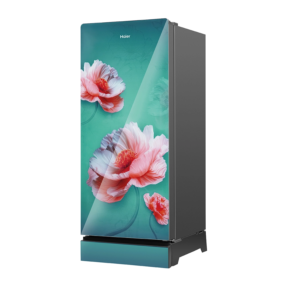 Haier 190 L  5 Star  Flocean Green Glass  Single Door Refrigerator 