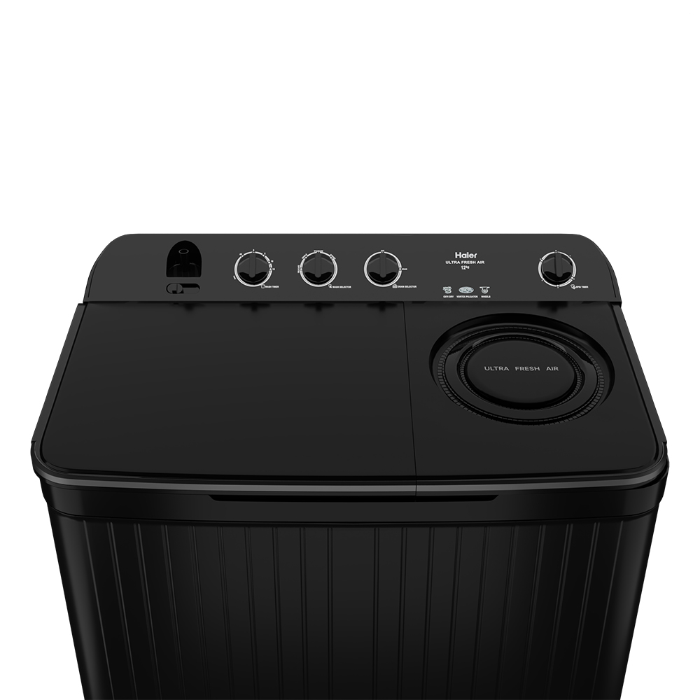 Haier Semi Automatic Washing Machine 12 KG 196BK