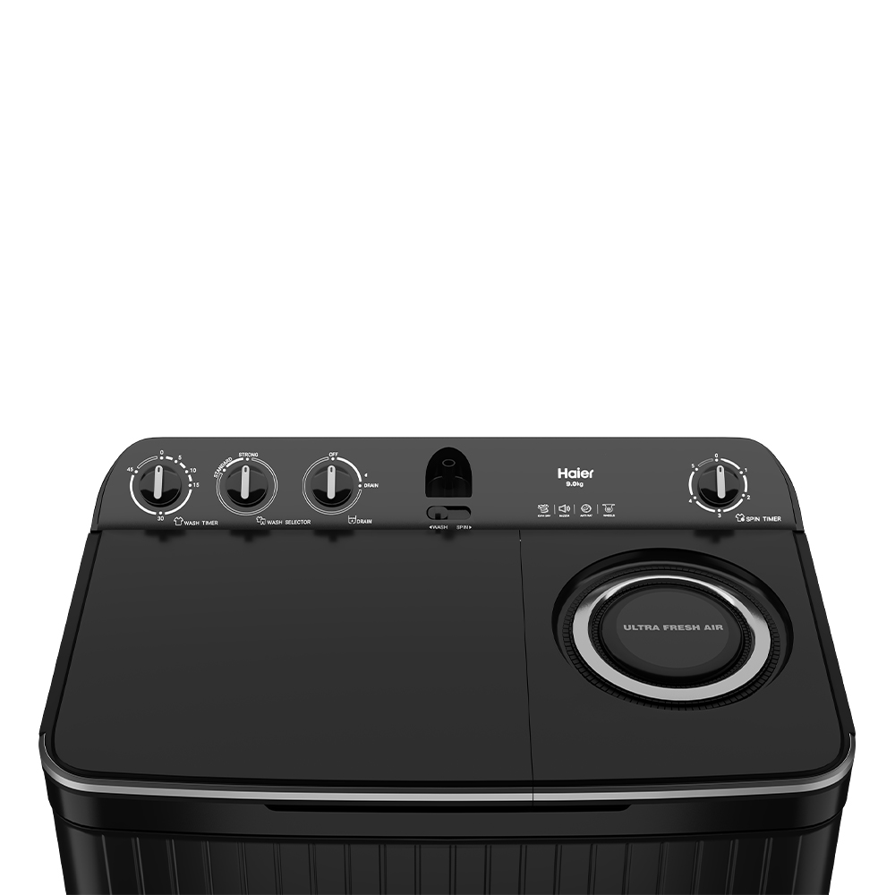 Haier Semi Automatic Washing Machine 09 KG 196BBK