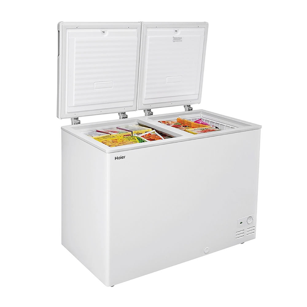 Haier 320 Ltr Double door- White Colour Convertible Hard top Freezer