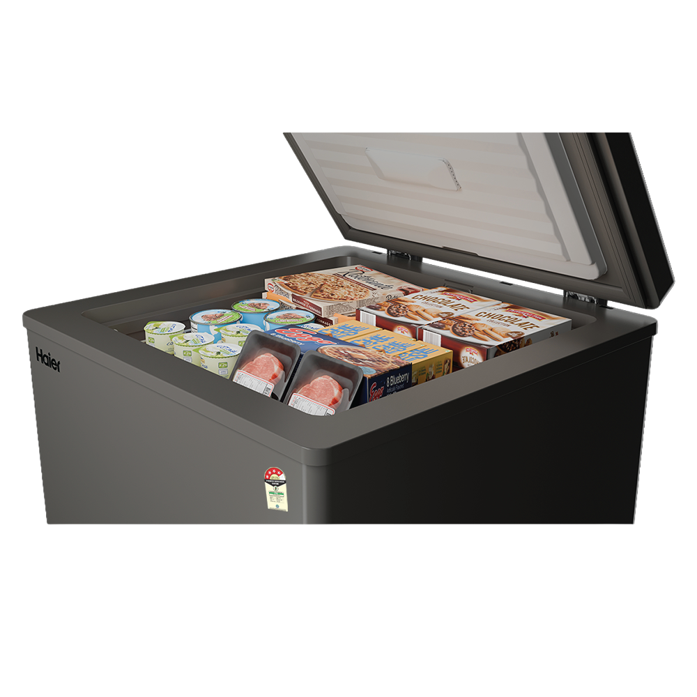 Haier 150 Ltr, Single door- Titanium grey Colour ,  Convertible Hard top Freezer 