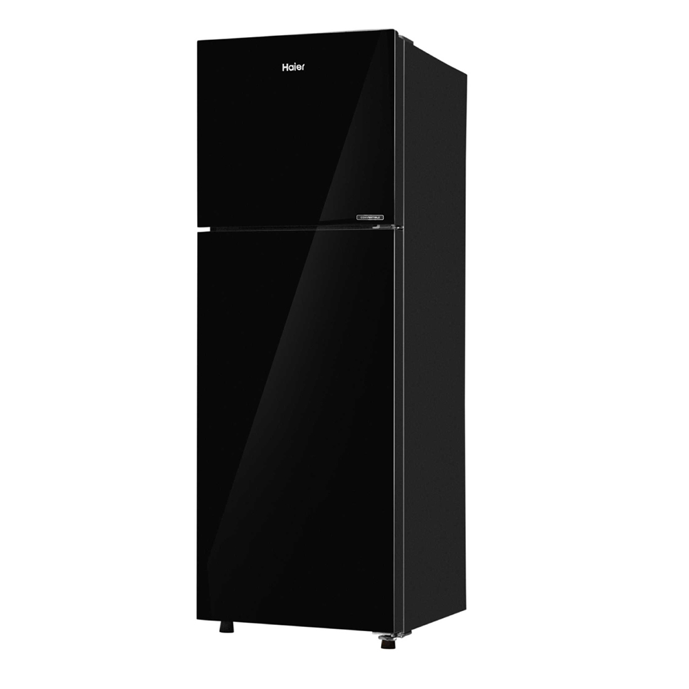 Haier 268L 2 Star Black Glass Double DoorRefrigerator