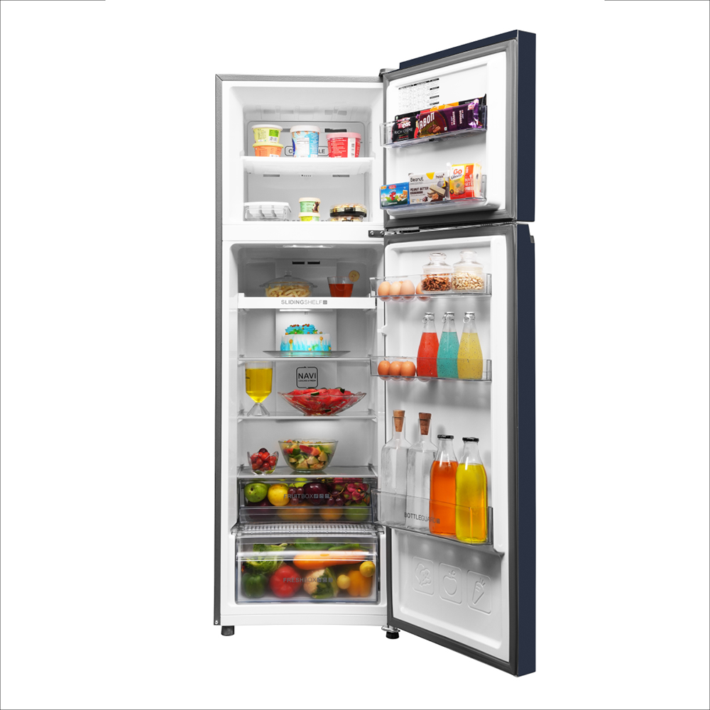Haier 268L 2 Star Black Glass Double DoorRefrigerator