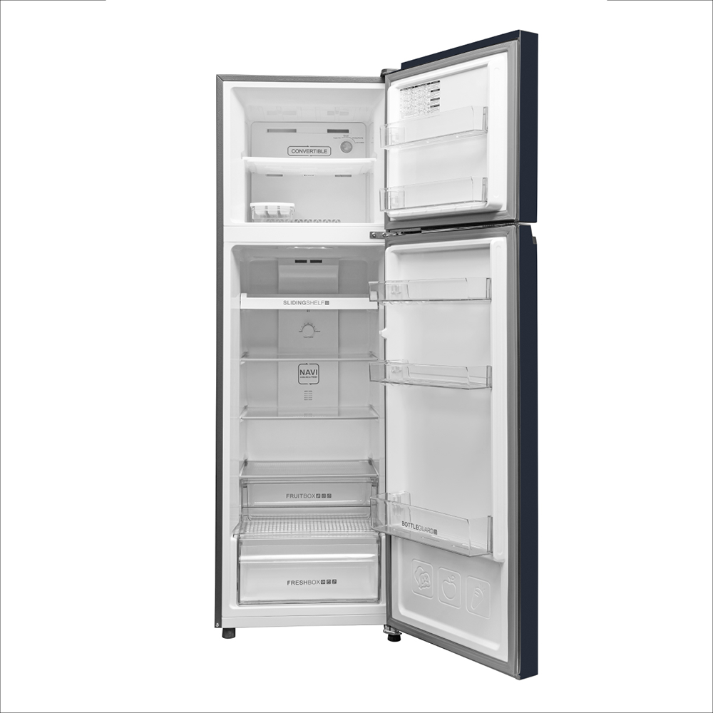 Haier 268L 2 Star Black Glass Double DoorRefrigerator