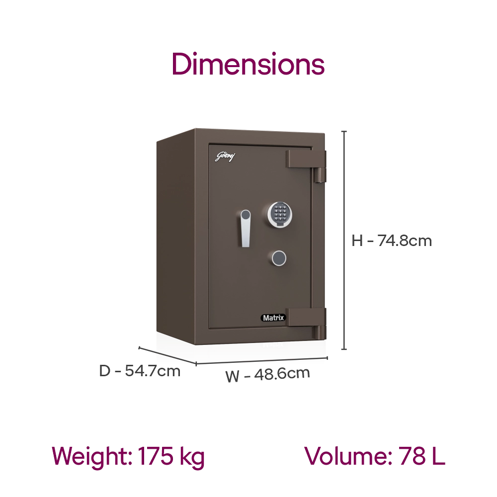 Godrej Matrix 2414 (66L) V6 EL+KL Coffee Brown 