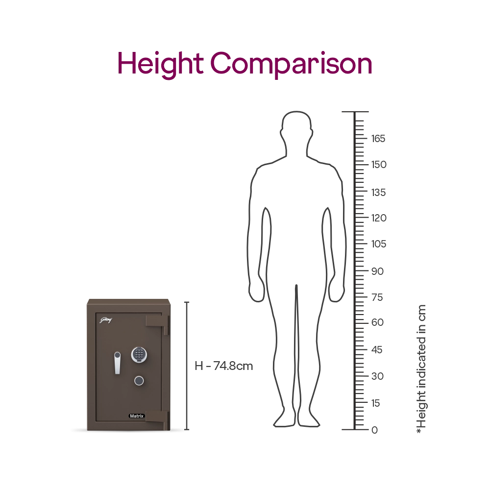 Godrej Matrix 2414 (66L) V6 EL+KL Coffee Brown 