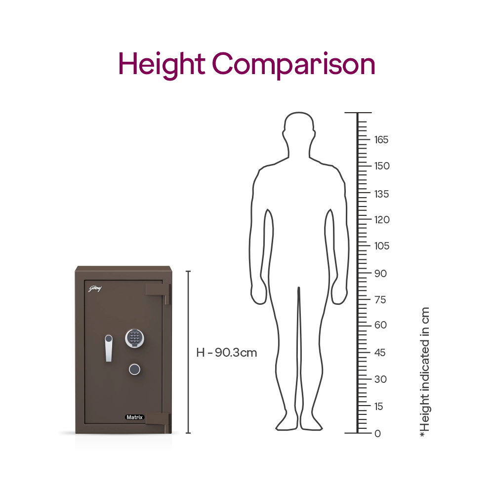 Godrej Matrix 3016 (94L) V6 EL+KL Coffee Brown 