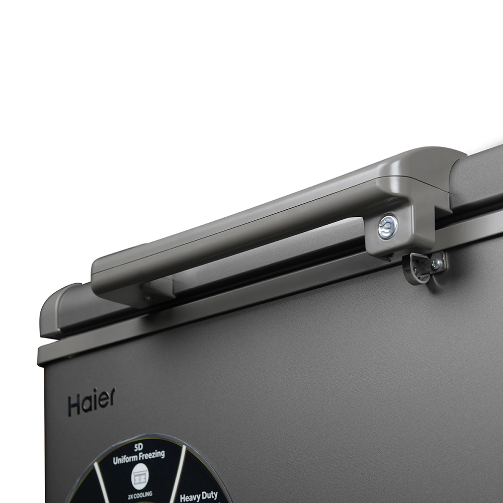 Haier 595 Ltr Double door- Embossed Titanium Grey colour Convertible Hard top Freezer