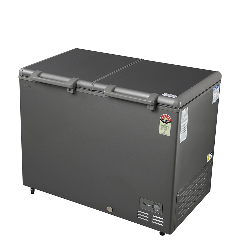 Haier 595 Ltr Double door- Embossed Titanium Grey colour Convertible Hard top Freezer