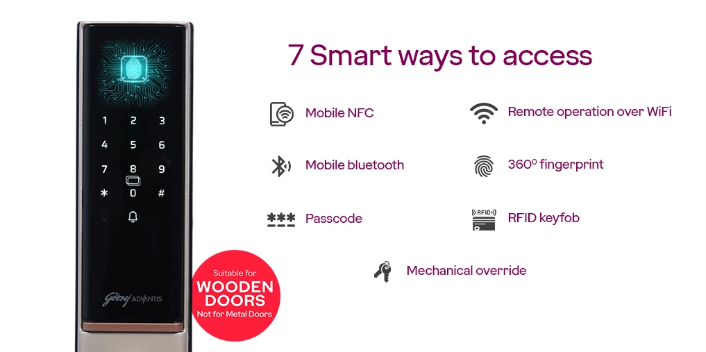 One Lock. Seven Convenient Ways to Access.