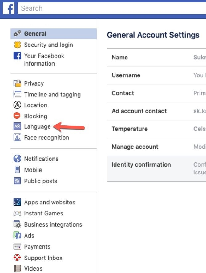  How to Change Language on Facebook