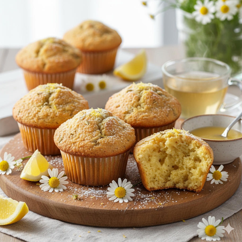Chamomile Lemon Muffins recipe.