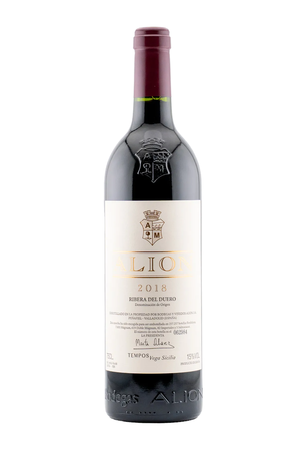 Bodegas Alion Ribera del Duero 2018 750 ml - Compare prices in UAE