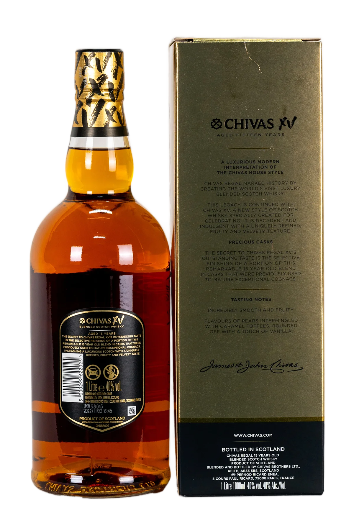 29年前購入】CHIVAS REGAL 15年 スコッチウイスキー 750ml chivas