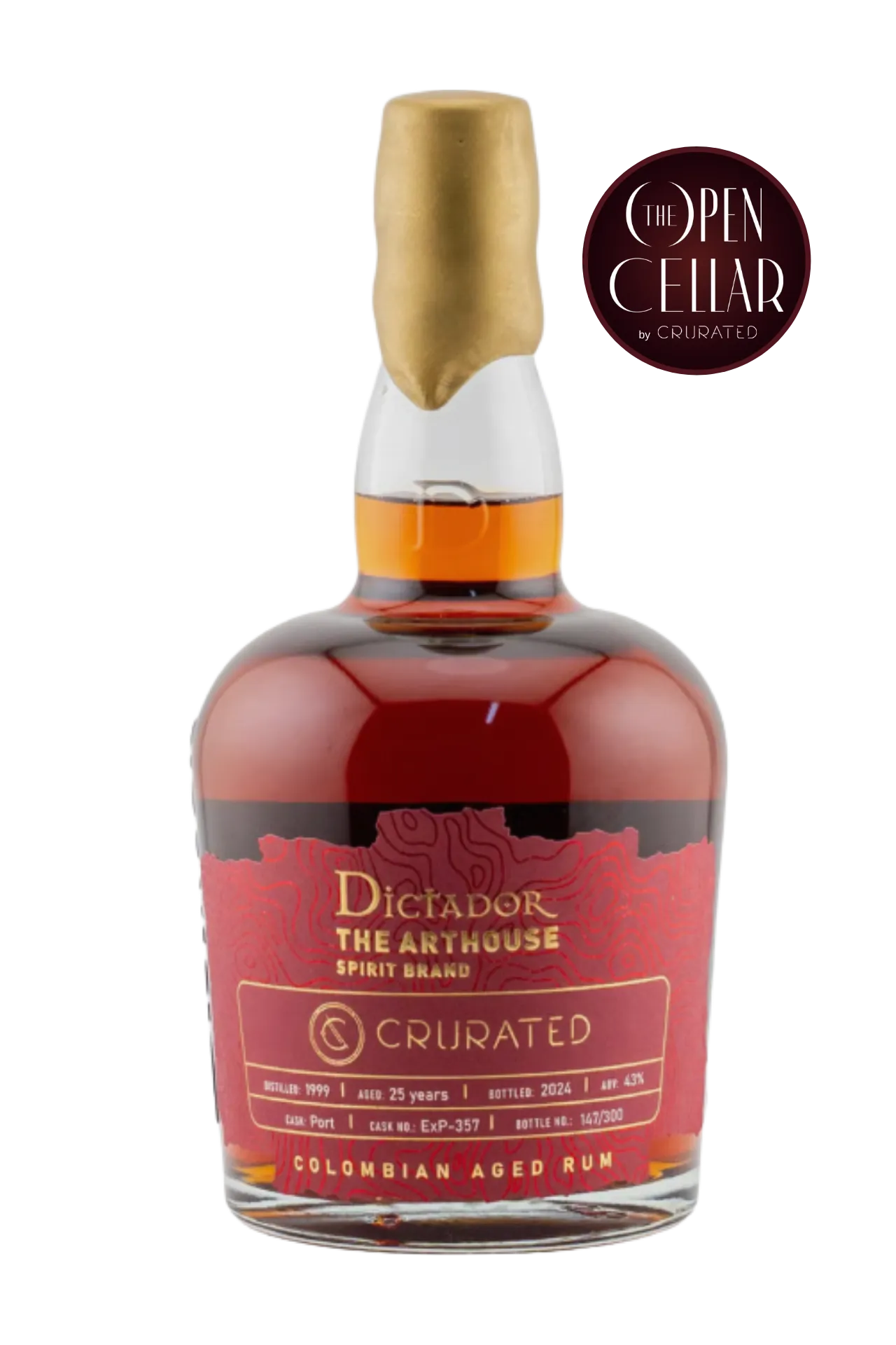 Dictador x Crurated Exclusive Single Cask Port Finish 1999 700 ml - Compare prices in UAE