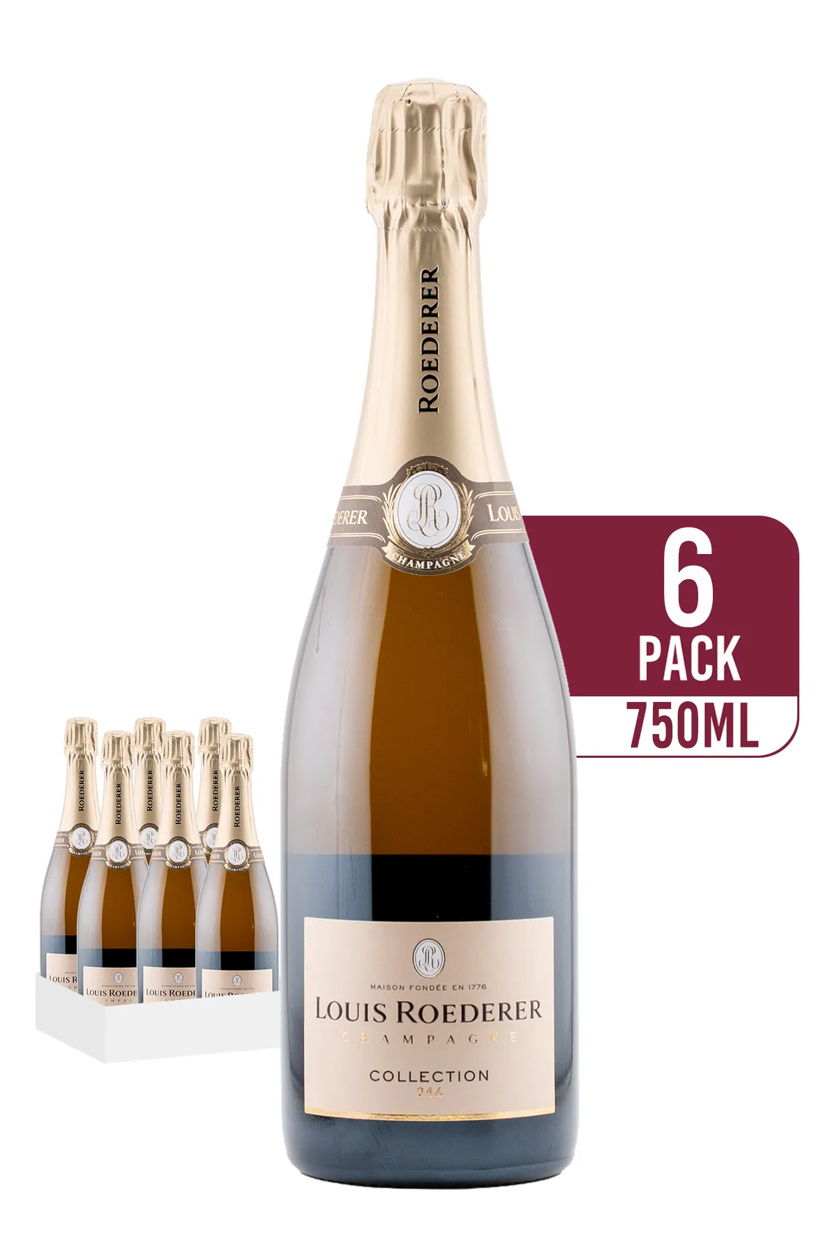 Louis Roederer Champagne Collection 246 Brut 6-pack 6 x 750ml by louis roederer - Compare prices in UAE