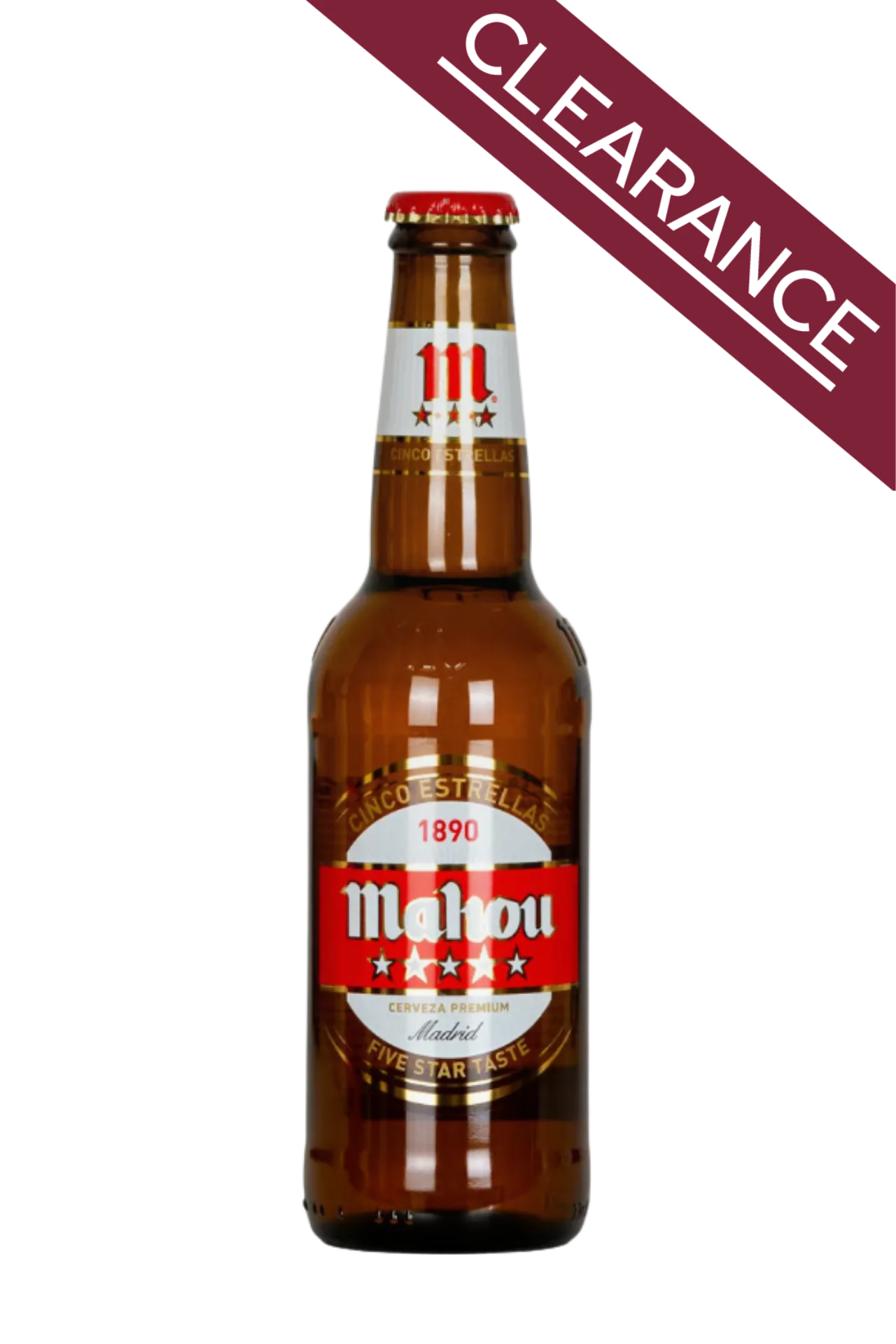 Mahou Cinco Estrellas Spanish Lager 330 ml - Compare prices in UAE