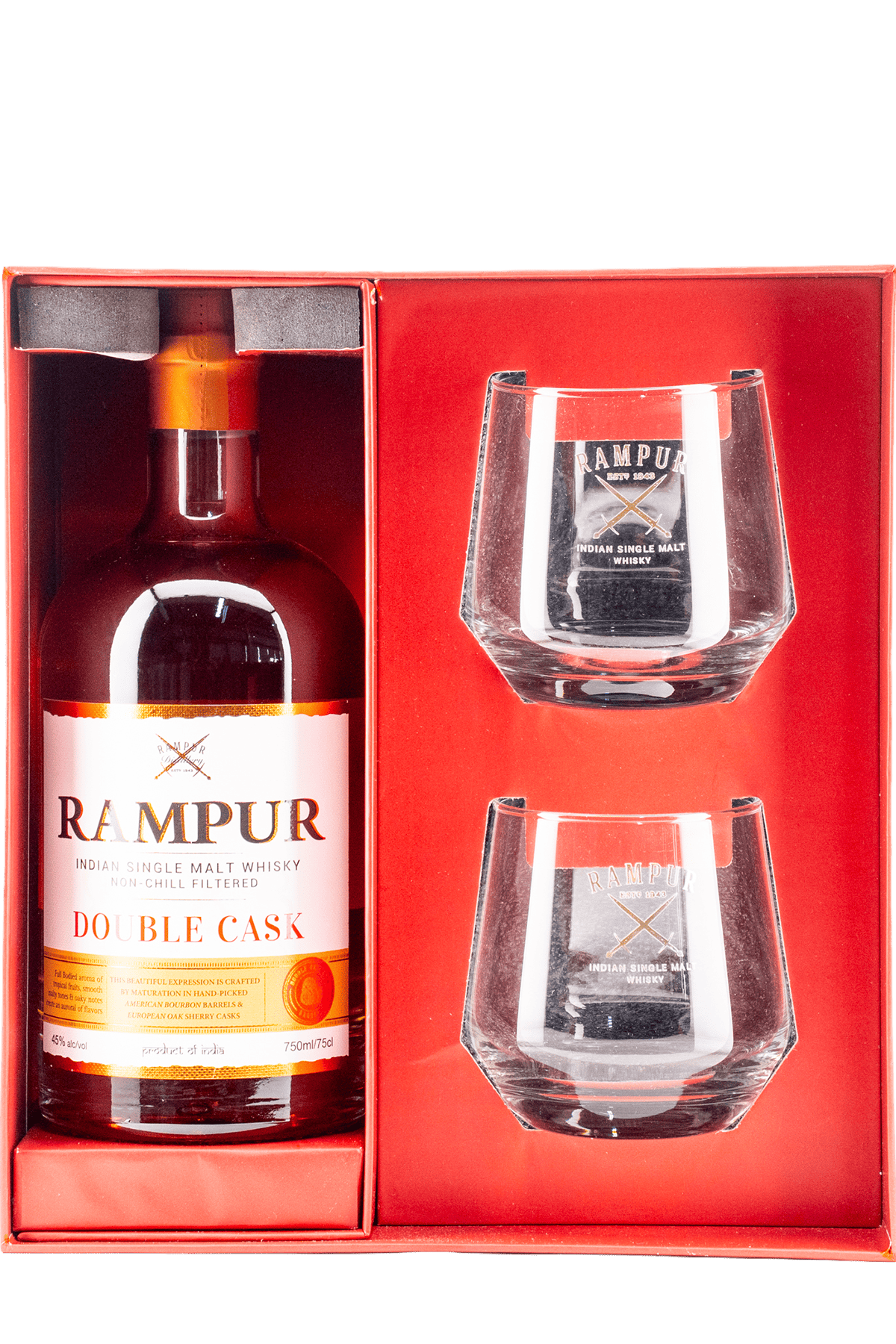 Buy Rampur Double Cask Indian Single Malt Whisky - CityDrinks