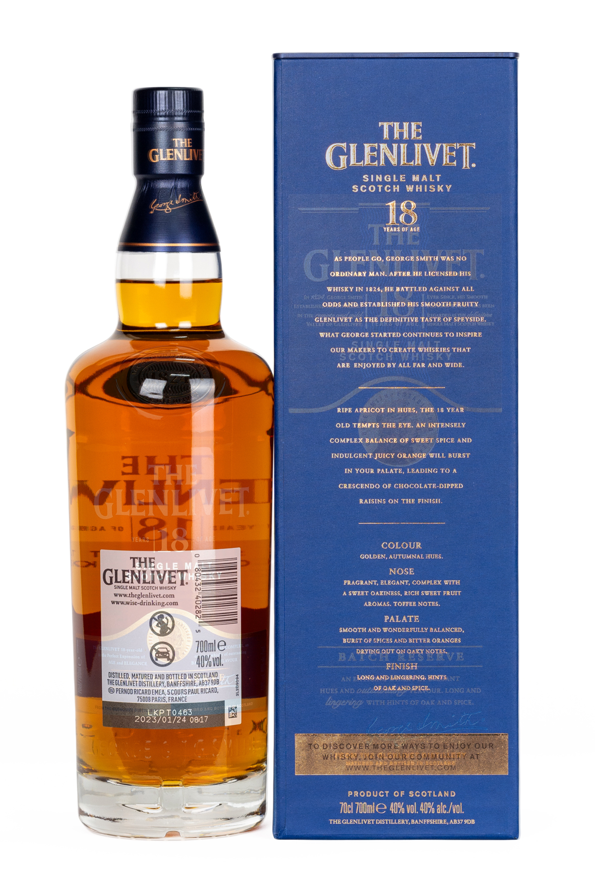 Buy Glenlivet 18 Year Old Single Malt | Delivery Dubai/AUH