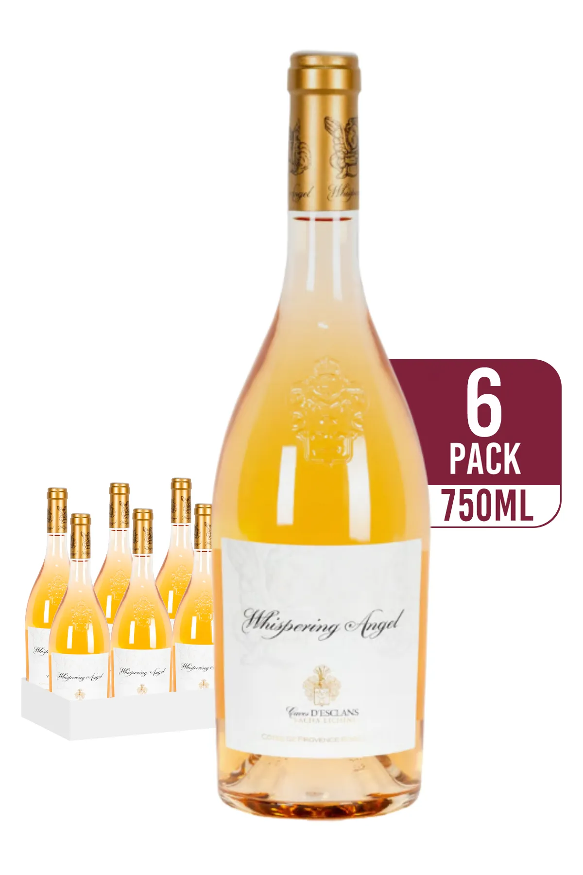 Chateau d'Esclans Whispering Angel Ros 6-pack 6 x 750ml by whispering angel - Compare prices in UAE