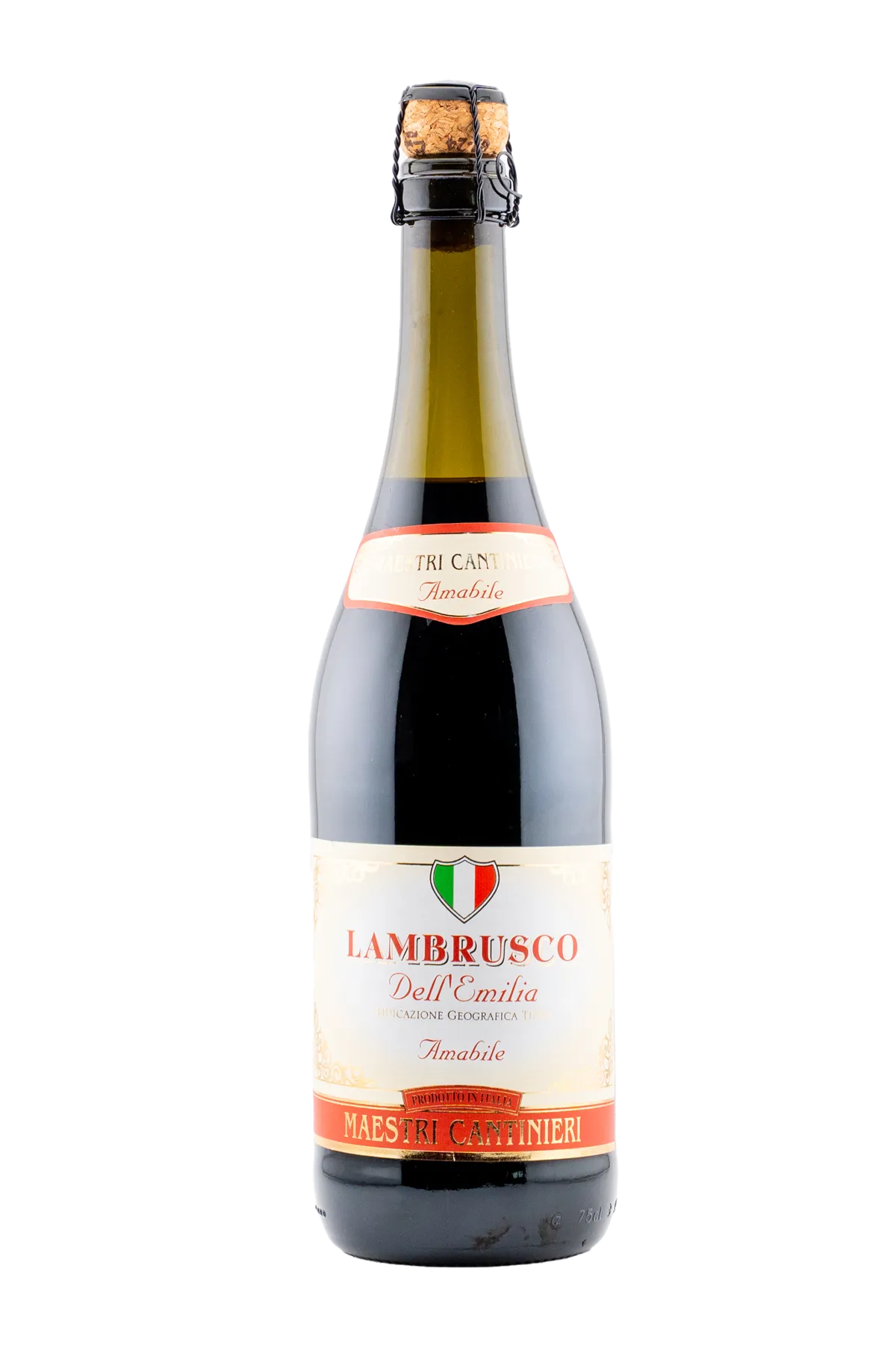 Maestri Cantinieri Lambrusco Dell'Emilia Rosso Amabile 750 ml - Compare prices in UAE