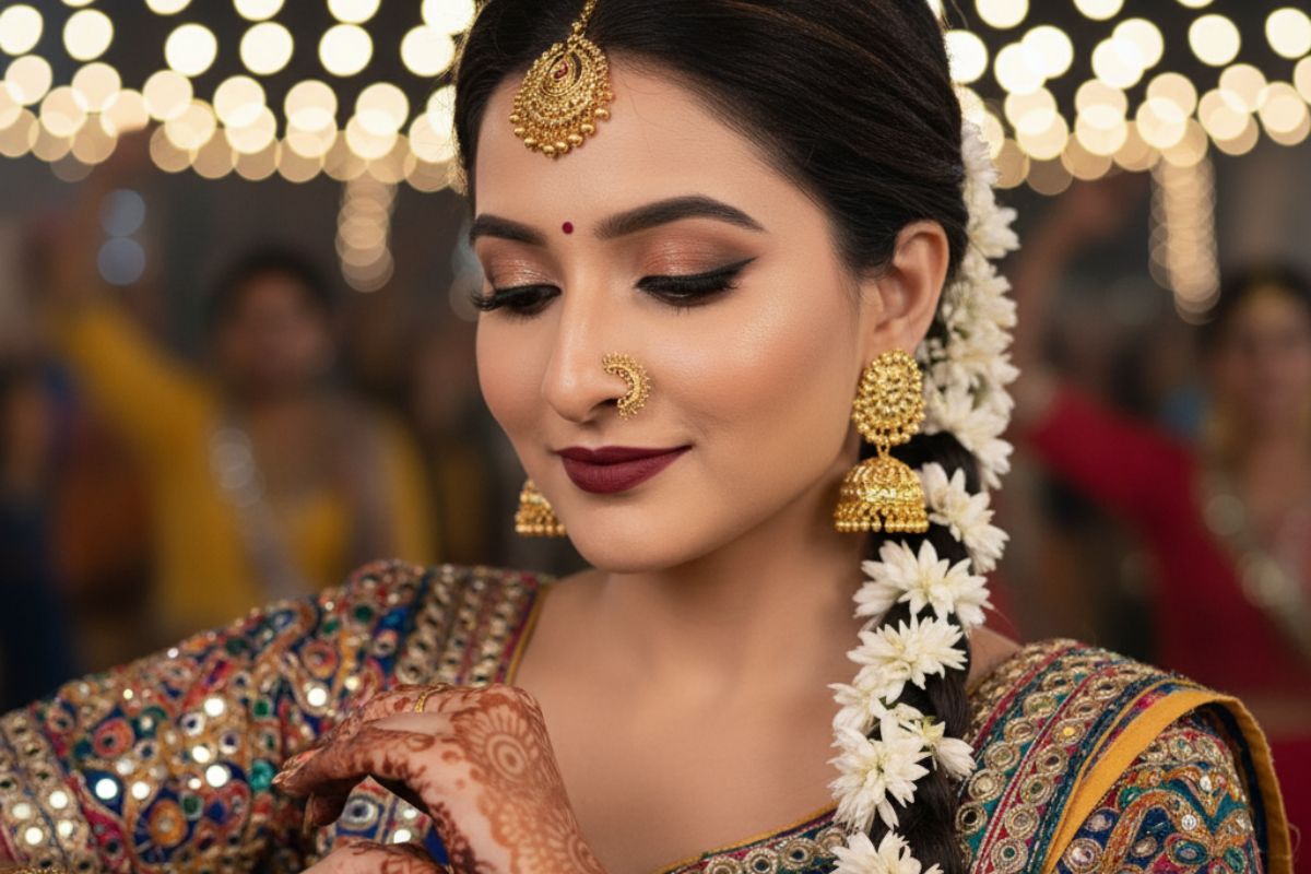 Designer Nath For Garba Outfits