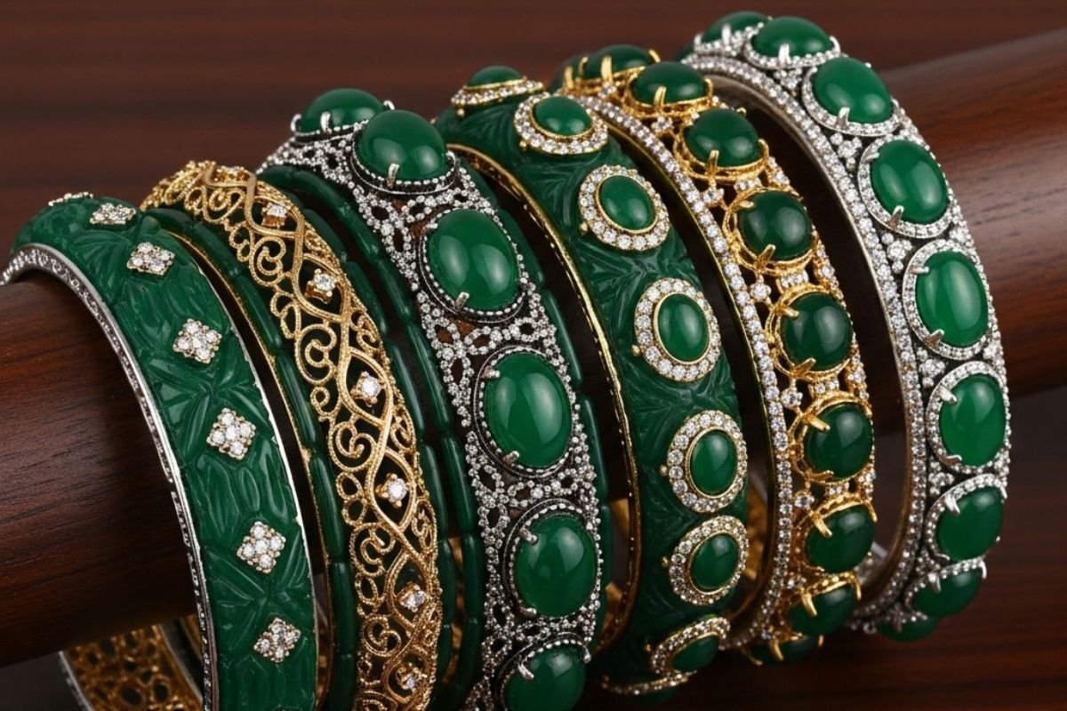 Green Bangles Design 6 1