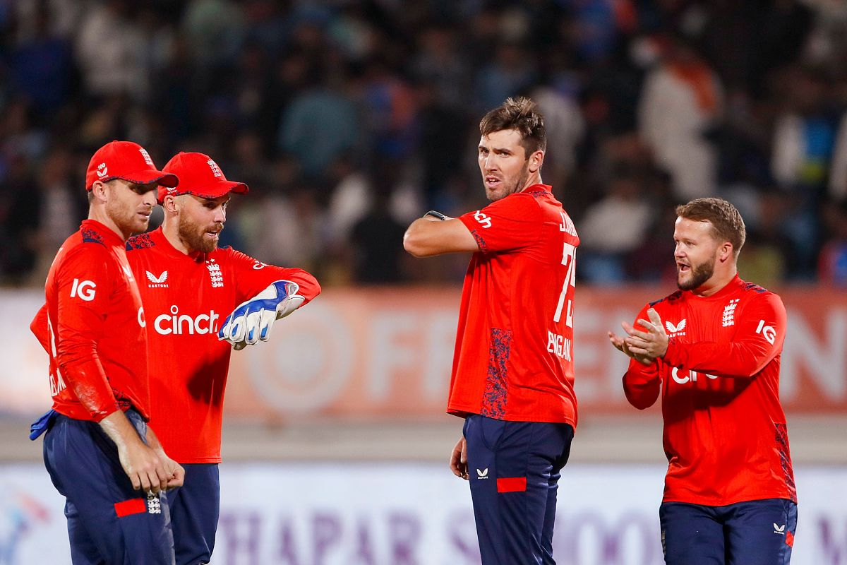 England Player Jamie Overton During ODI Match