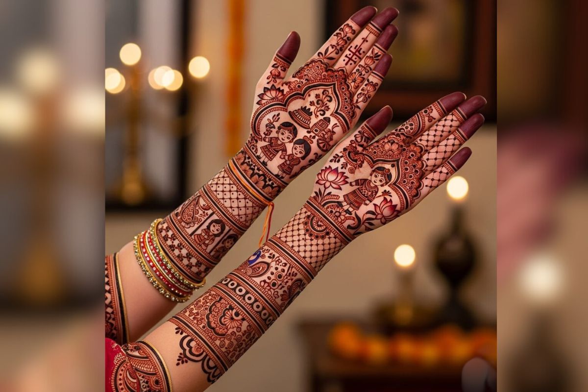 Jitiya Mehndi Designs 8