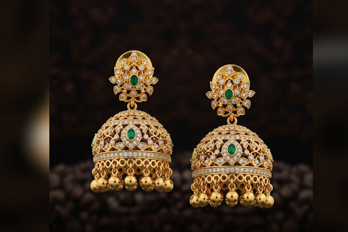 Latest Gold Jhumka Designs 1