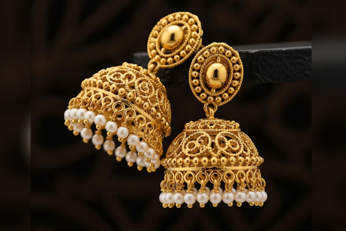 Latest Gold Jhumka Designs
