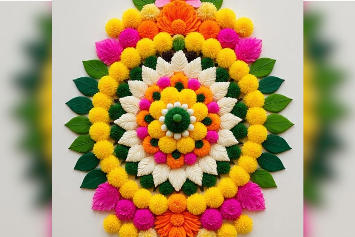 Onam Pookalam Design